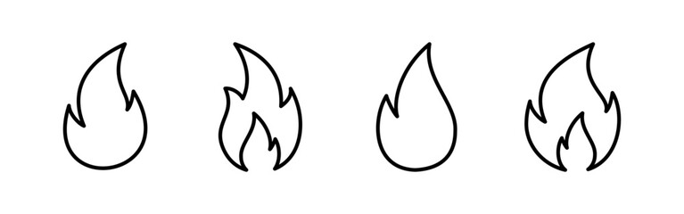 Fire icon vector for web and mobile app. fire sign and symbol