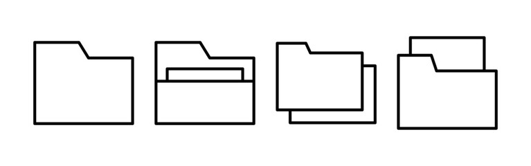 Fototapeta premium Folder icon vector for web and mobile app. folder sign and symbol