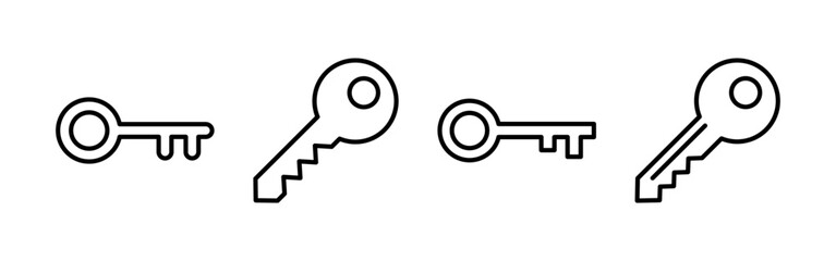 Key icon vector for web and mobile app. Key sign and symbol.