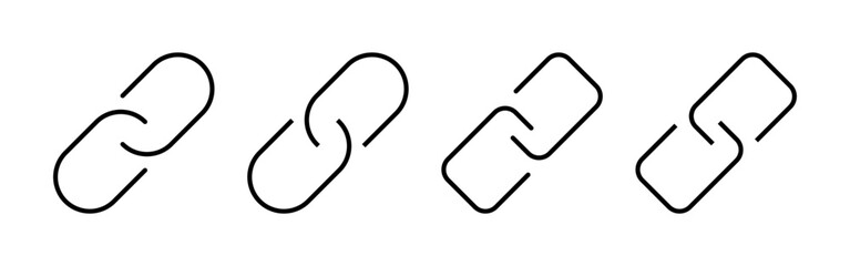 Link icon vector for web and mobile app. Hyperlink chain sign and symbol