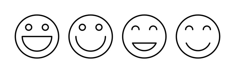 smile icon vector for web and mobile app. smile emoticon icon. feedback sign and symbol