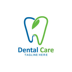 Dental Care logo vector icon simple illustration