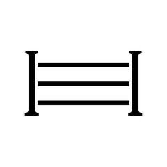 fence icon vector template design collections flat trendy