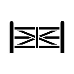 fence icon vector template design collections flat trendy