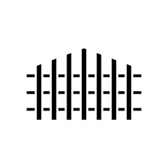 fence icon vector template design collections flat trendy
