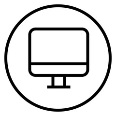 Monitor line icon