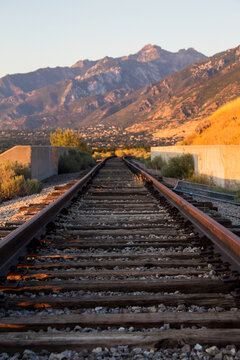 railway bridge in the mountains