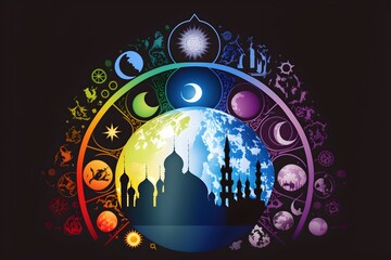 World Day of Religions background.