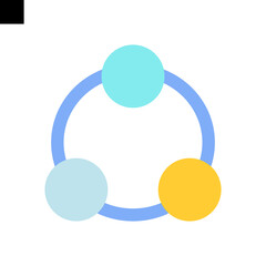 share icon logo flat style vector