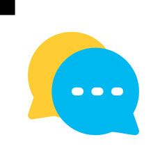 Fototapeta premium chat icon logo flat style vector