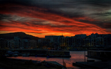 Fototapeta na wymiar Maltese Sunset