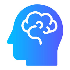 brain gradient icon