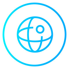 Internet gradient icon
