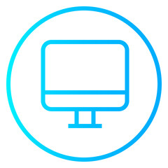 Monitor gradient icon