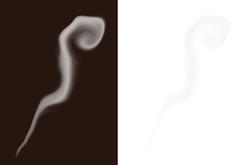 煙り、湯気、コーヒーなどの温かい食べ物の湯気