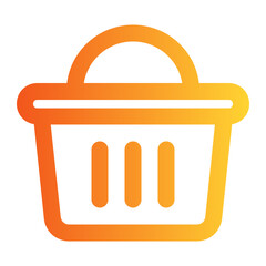 Basket gradient icon