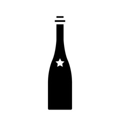 wine bottles icon vector template design collections flat trendy