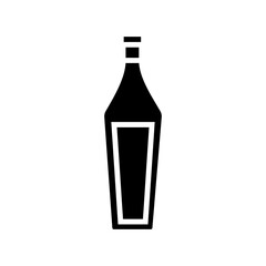 wine bottles icon vector template design collections flat trendy