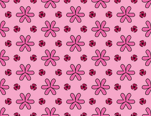 Geometric ethnic pattern seamless flower color oriental. seamless pattern. Design for fabric, curtain, carpet, wallpaper, clothing, wrapping, Batik, fabric,Vector illustration.