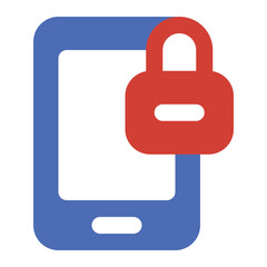 mobile Password flat icon