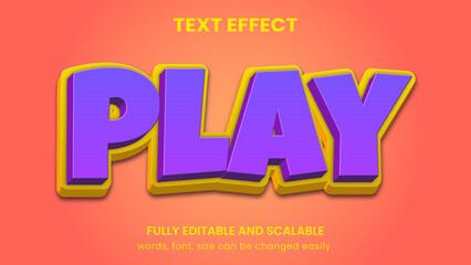 playful kids graphic style editable text effect 