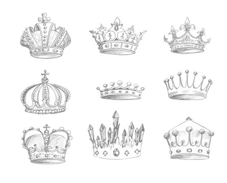 Crown Sketch Images