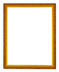 gold frame isolated on white