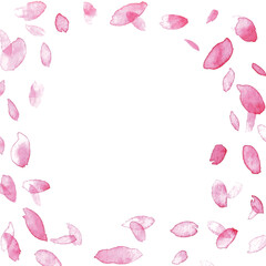 水彩画。水彩タッチの桜背景。春の桜ベクターイラスト。桜の花びらが舞う和風フレーム。
Watercolor painting. Cherry blossom background with watercolor touch. Spring cherry blossom vector illustration. Japanese style frame with dancing cherry peta