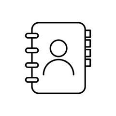 Contact book icon design. isolated on white background. vector illustration
