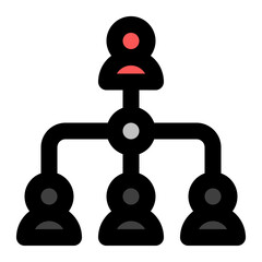 algorithm filled flat icon