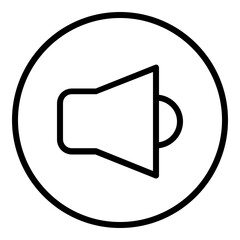 megaphone  line icon