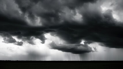Obraz na płótnie Canvas Dark clouds before a thunderstorm.