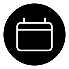 Calendar  circular glyph icon