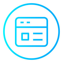 landing page  gradient icon