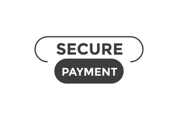Secure payment web banner templates. Vector Illustration