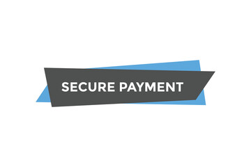 Secure payment web banner templates. Vector Illustration
