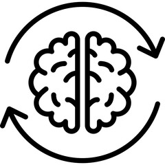  Brain, inspiring change  Vector Icon which can easily modify or edit

