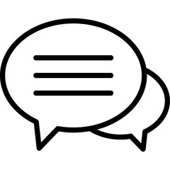 Chat balloon, chat bubble  Vector Icon which can easily modify or edit


