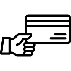 Bank card, cash card Vector Icon which can easily modify or edit

