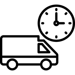 Delivery, delivery time Vector Icon which can easily modify or edit

