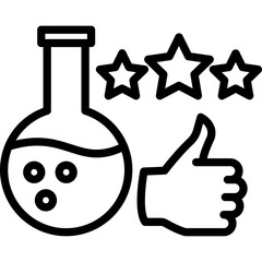 Flask, lab Vector Icon which can easily modify or edit

