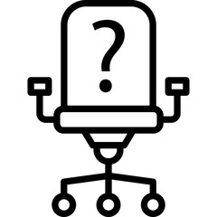 Chair, employment Vector Icon which can easily modify or edit
