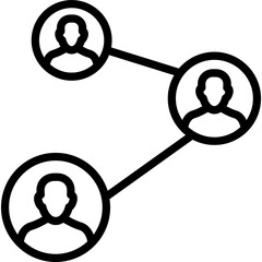 Collaboration, management Vector Icon which can easily modify or edit

