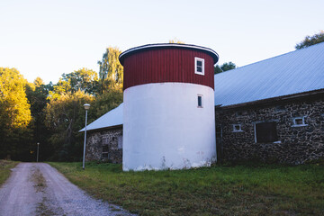 View of Lohja city, with wooden architecture, Uusimaa, Southern Finland, in a summer sunny day
