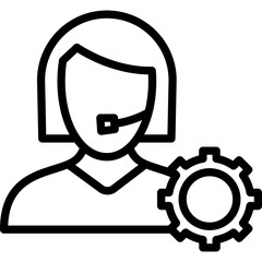 technical assistance  Vector Icon
