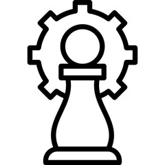 Chess, chess paws Vector Icon
