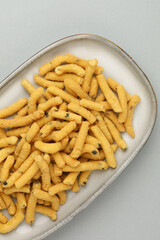 kara sev, a savoury snack of south India made from gram flour and pepper