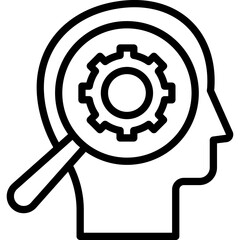 Brain, brainstorming Vector Icon

