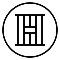Jail line icon