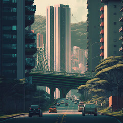 downtown city generative ai